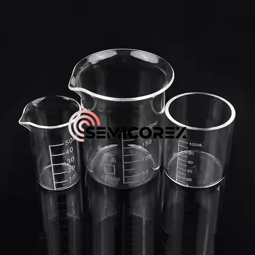 quartz glass beakers