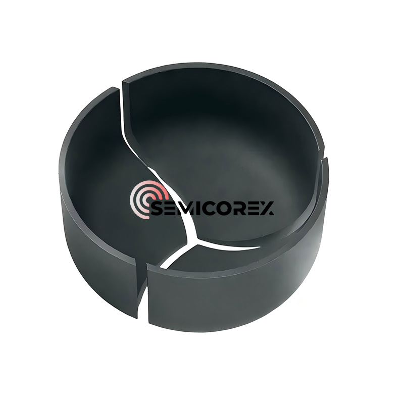 ပွင့်ချပ်သုံးပွင့် Graphite Crucible